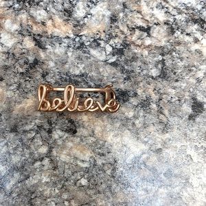 Keep Collective rose gold Believe. NWOT.